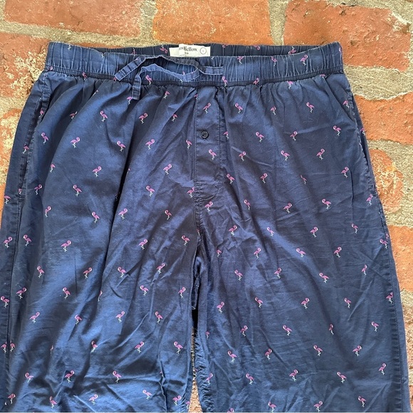 Goodfellow & Co Large Blue and Pink Flamingo Pajama PJ Bottoms Elastic Waistband - Picture 2 of 13